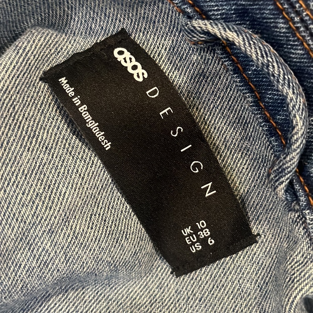 Asos - Cropped Jean Jacket - US Size 6 - Picture 15 of 16